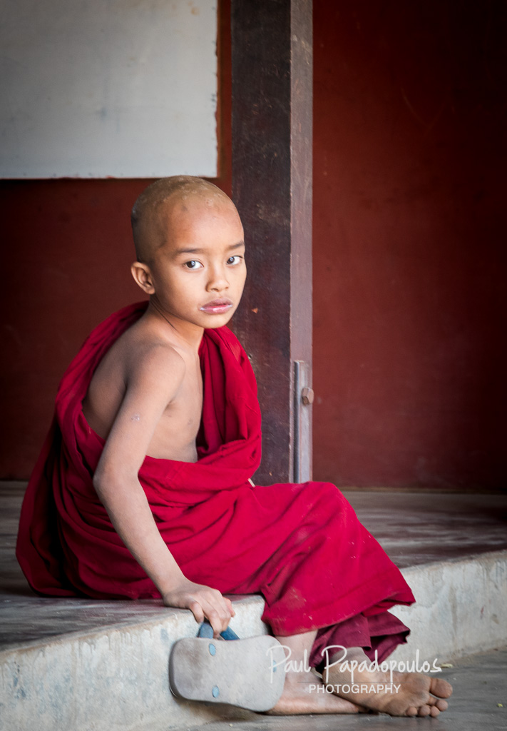 Young orphans @ Kyan Sit Thar Umin Orphanage Monastery - Bagan, Myanmar